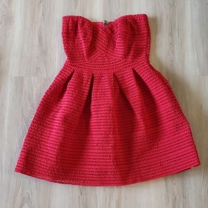 Red Peplum Dress